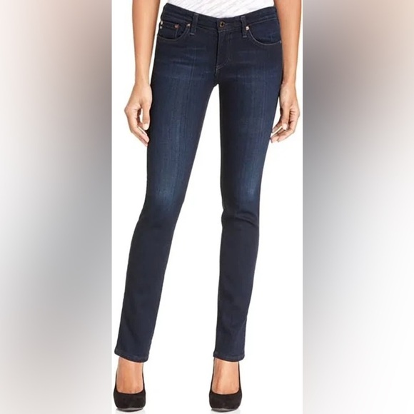 Ag Adriano Goldschmied Denim - ag Adriano Goldschmied “the stilt” straight leg dark wash jeans size 29R